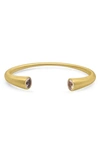 Dean Davidson Core Signature Twin Morganite Cuff Bracelet In Morganite Gold