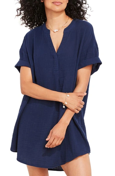 Vineyard Vines Easy Tunic Minidress In Deep Bay