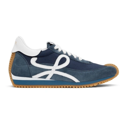 Loewe Men's Flow Mesh Runner Trainers, Indigo Blue