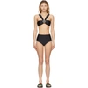 GUCCI BLACK INTERLOCKING G BIKINI