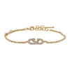 VALENTINO GARAVANI GOLD VLOGO BRACELET