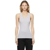 WARDROBE.NYC GREY RIBBED TANK TOP