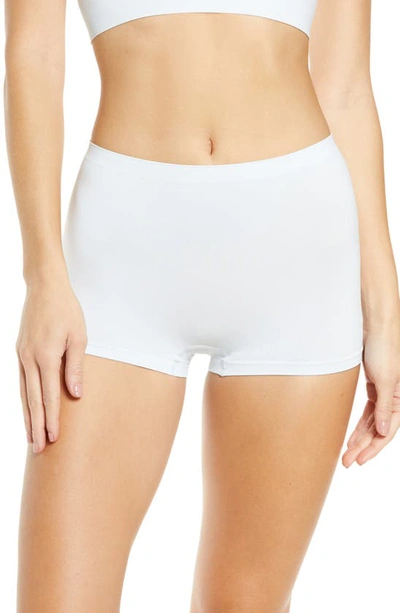 Hanro Touch Feeling High Waist Boyleg Briefs In White