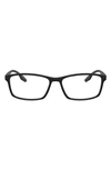 Prada 54mm Optical Glasses In Rubber Black