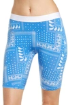 Tomboyx Stretch Tencel Modal 9-inch Boxer Briefs In Blue Bandana Patchwork