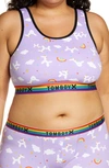 Tomboyx Next Gen Essential Bra In Balloonicorn