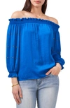 VINCE CAMUTO OFF THE SHOULDER RUFFLE BLOUSE,9131026
