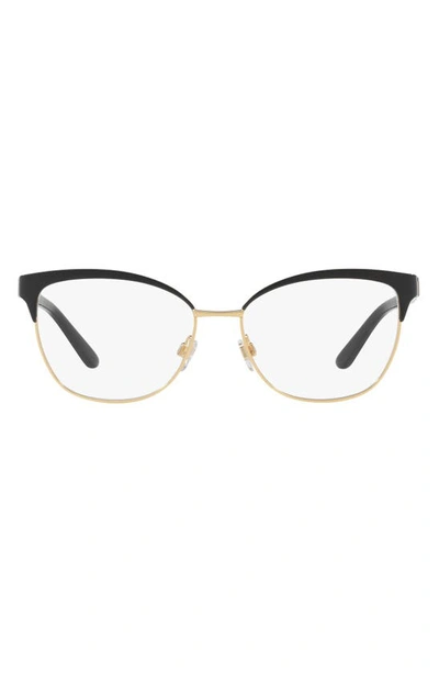 Polo Ralph Lauren 55mm Cat Eye Optical Glasses In Black