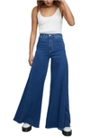 Free People X We The Free Kellee High Rise Palazzo Wide Leg In 70s Wash