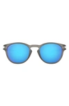 Oakley Latch™ 53mm Prizm™ Polarized Round Sunglasses In Grey