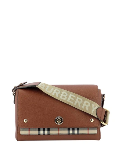 Burberry "note" Crossbody Bag In Brown