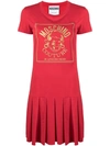 MOSCHINO MOSCHINO WOMEN'S RED COTTON DRESS,A047910401112 36