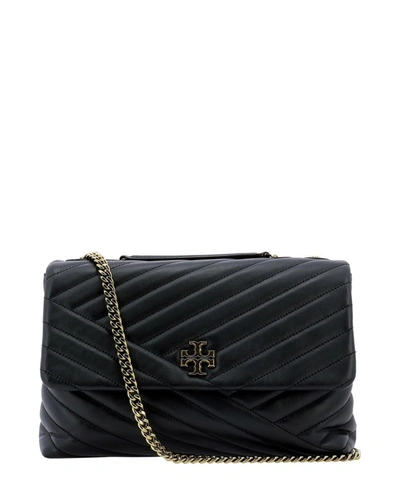 Tory Burch Kira Chevron Convertible Shoulder Bag In Black