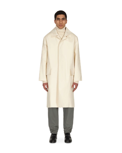 Jil Sander Sport Coat In Cream White