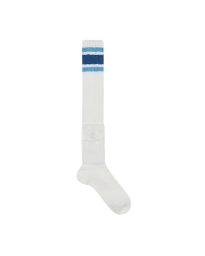 Kapital 56 Cotton Alpine Skaters Knee High Socks In White