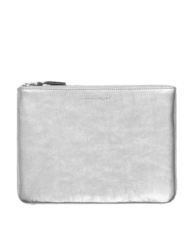 Comme Des Garçons Classic Wallet Silver In Grey