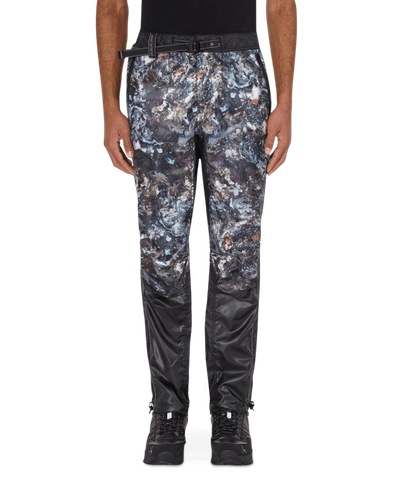 And Wander Stone Printed Ripstop Trousers In Black