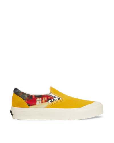 Vans Slam Jam X Julian Klincewicz Classic Slip On Lx Sneakers In Yellow