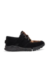 The Salvages Banshee Sneakers In Black/leopard
