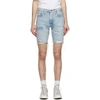 LEVI'S BLUE 412 SLIM SHORTS