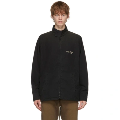 Fear Of God Logo-print Lightweight Jacket In Black