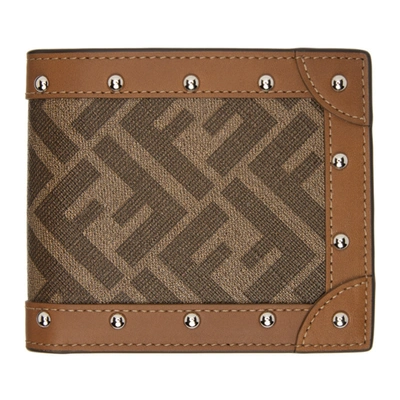 Fendi Brown Ff Motif Bifold Wallet