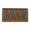 FENDI BROWN & TAN 'FOREVER FENDI' WALLET