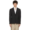 Fendi Logo Tape Single-breasted Blazer In Black