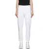ALEXANDER MCQUEEN WHITE FRENCH TERRY LOGO LOUNGE PANTS