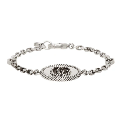 Gucci Silver Gg Marmont Chain Bracelet In 0701 Silver