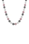 SPLENDID PEARLS 12-13MM MULTICOLOR SHELL PEARL NECKLACE,820035527972