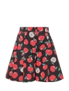 BOUTIQUE MOSCHINO BOUTIQUE MOSCHINO APPLE PRINT PLEATED SHORTS