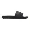 Fendi Embossed Ff Motif Pool Slides In Black