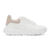 Alexander Mcqueen White & Pink Court Trainer Sneakers In Patchouli