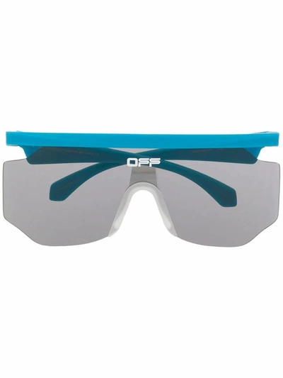 Off-white Mask Rectangular-frame Sunglasses In Light Blue