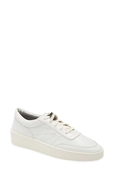 Fear Of God Leather Perforated Sneakers In White