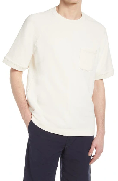 Club Monaco Oversize Short Sleeve Pocket T-shirt In Egret