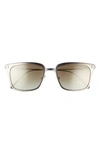 Tom Ford Hayden 54mm Square Sunglasses In Dark Ruthen