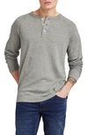Faherty Cloud Henley In Faded Olive Heather