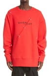 Givenchy Men Felpa Con Dettagli Di Metallo In Red