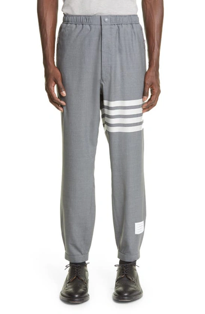 THOM BROWNE THOM BROWNE 4-BAR WOOL TRACK PANTS,MTT012A-06146