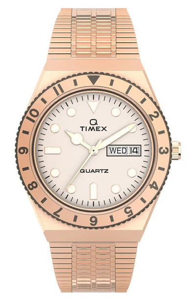 Timexr Q Bracelet Watch, 36mm In Rose Gold