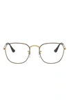 Ray Ban 51mm Optical Glasses In Shiny Yellow