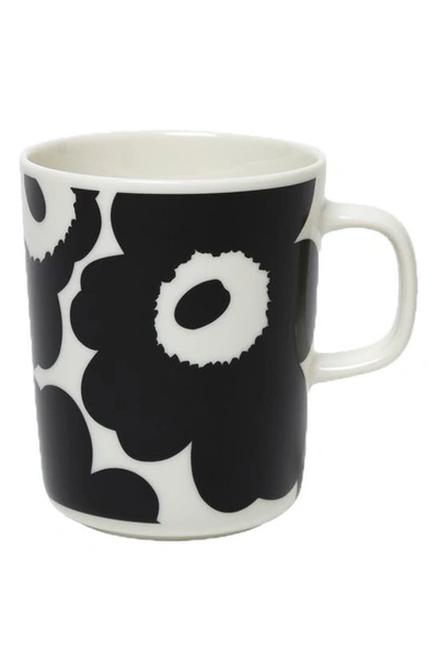 Marimekko Unikko Stoneware Mug In White/ Black