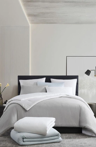 Vera Wang Waffle Pique Comforter & Shams Set In Chalk