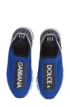 DOLCE & GABBANA LOGO KNIT SLIP-ON SNEAKER,D10723AH67789853