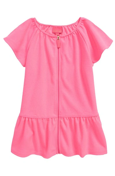 Lilly Pulitzerr Kids' Illiana Cover-up Dress In Prosecco Pink