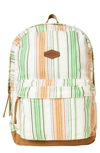 O'neill Shoreline Canvas Backpack In Mint