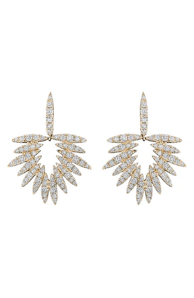 Hueb Diamond Drop Earrings In Yellow Gold