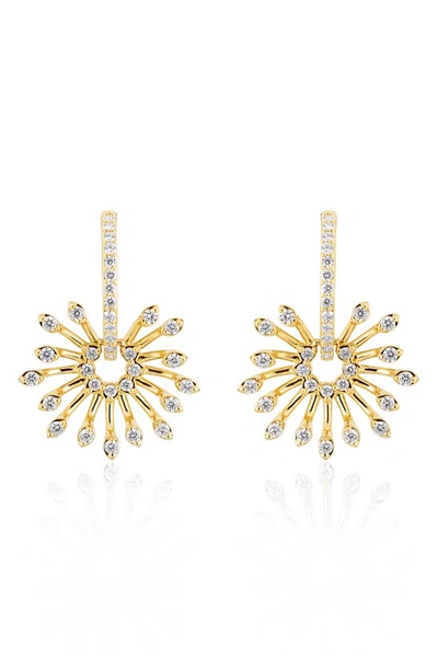 Hueb Luminus Diamond Drop Earrings In Yellow Gold